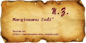 Margineanu Zoé névjegykártya